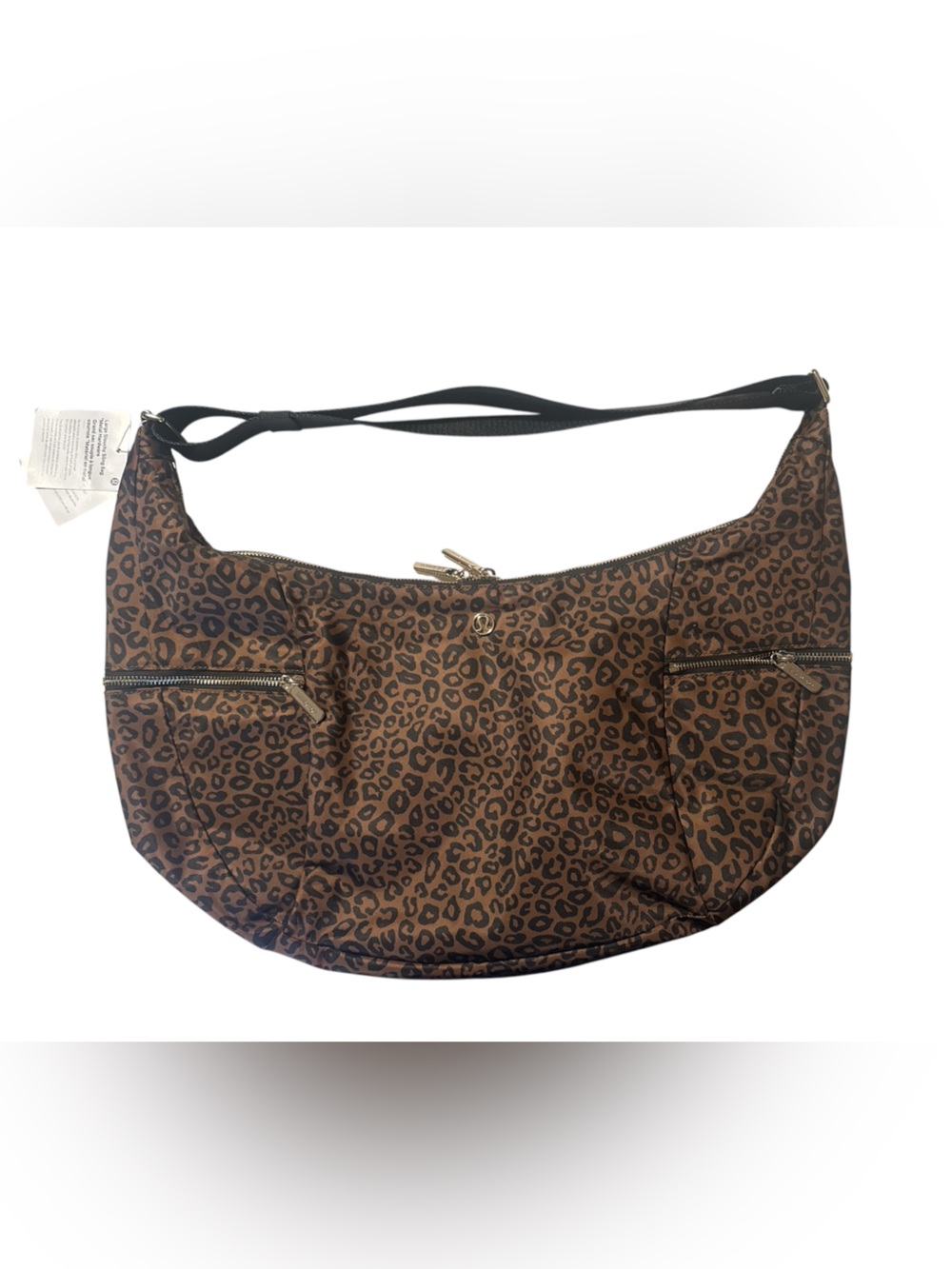 NWT Lululemon Large Slouchy Sling Bag 13L Leopard Desert Khaki Multi - Picture 5 of 8